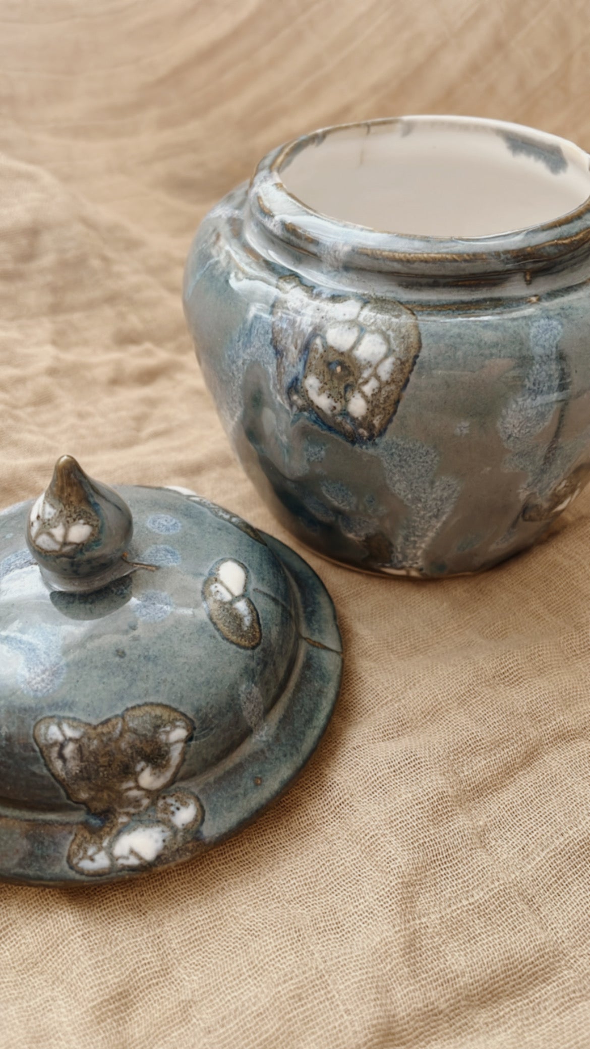 Lidded Jar - Blue