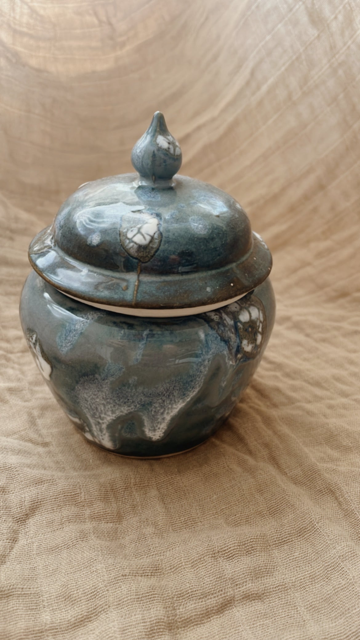 Lidded Jar - Blue